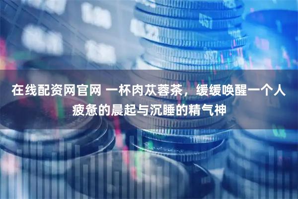 在线配资网官网 一杯肉苁蓉茶，缓缓唤醒一个人疲惫的晨起与沉睡的精气神