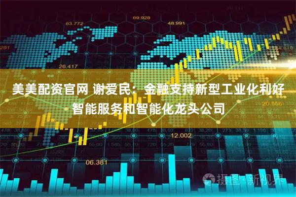 美美配资官网 谢爱民：金融支持新型工业化利好智能服务和智能化龙头公司